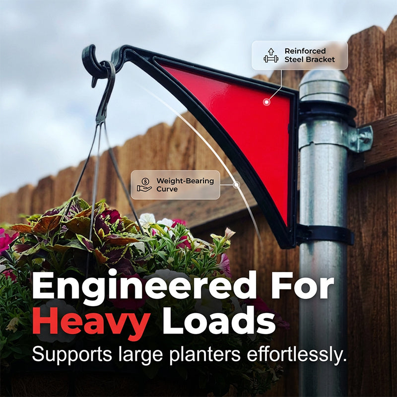Fence Post Hook Metal | No-Tool Installation | Weather-Resistant | FenceHook