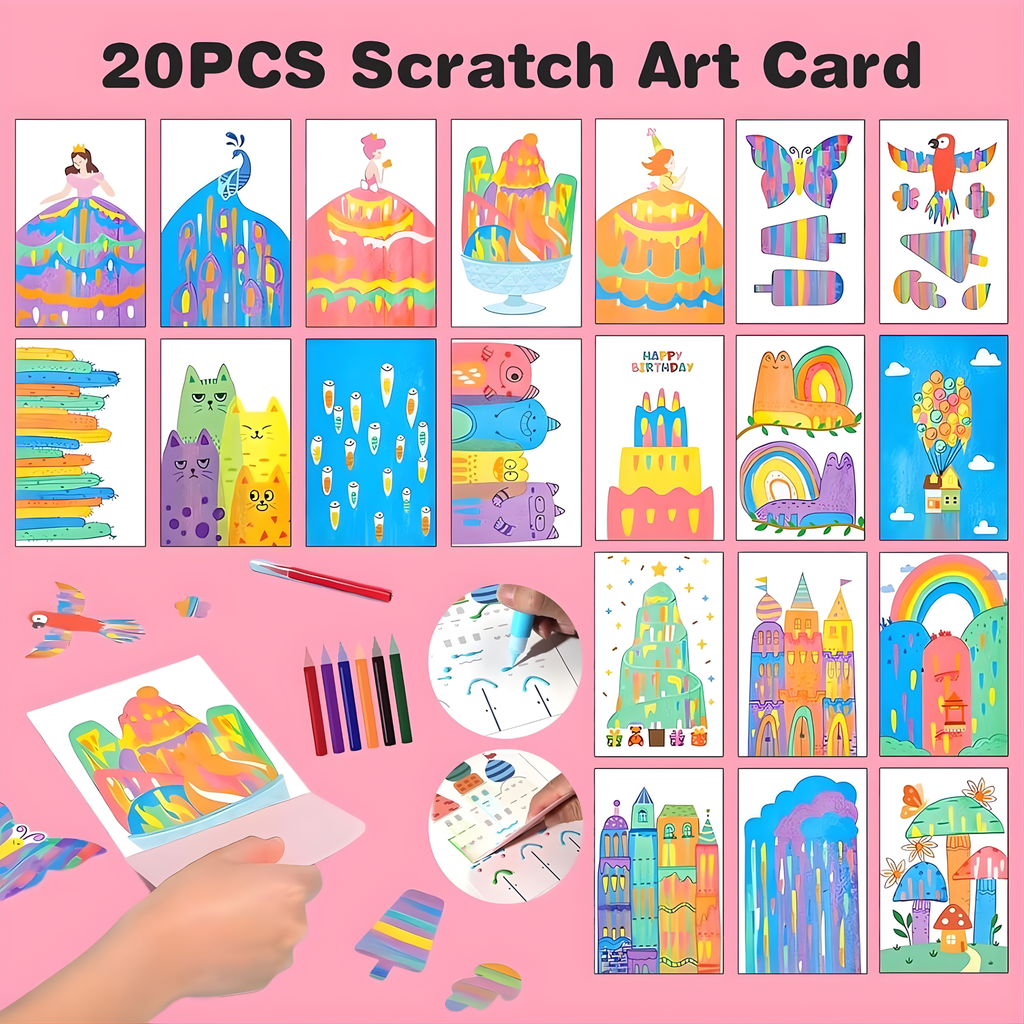 Radianta™ Scratch Art Kit — Unlock Joy and Confidence with Every Colorful Scratch