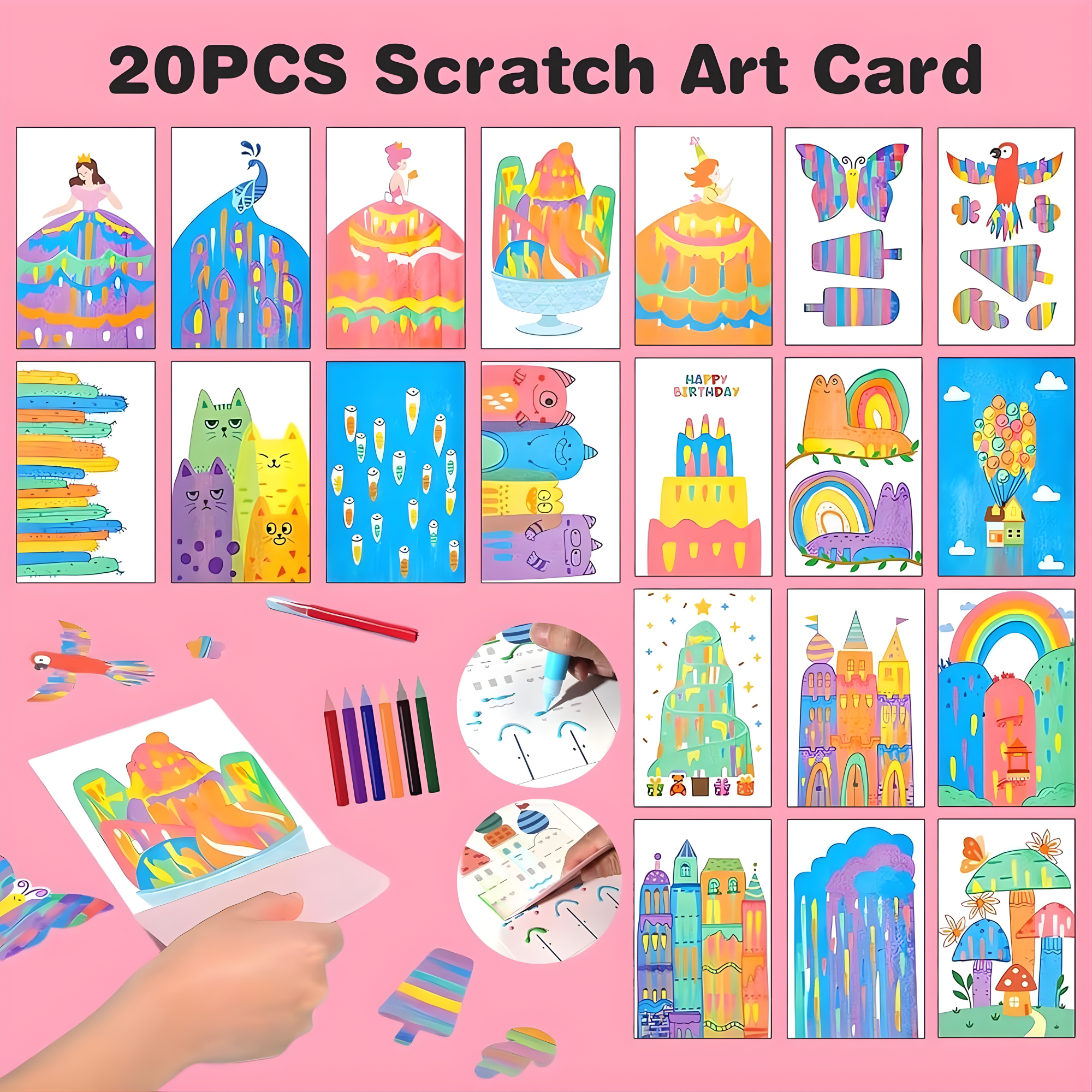 Radianta™ Scratch Art Kit — Unlock Joy and Confidence with Every Colorful Scratch