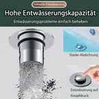 Sink Drain Stopper | Stainless Steel Clog-Resistant Filter | FilterPro
