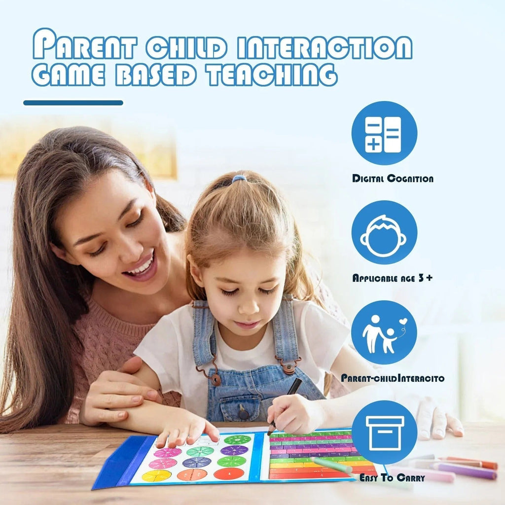 NumeriPlay™ Fraction Magnet Set — Ignite Your Child’s Joyful Journey to Math Mastery