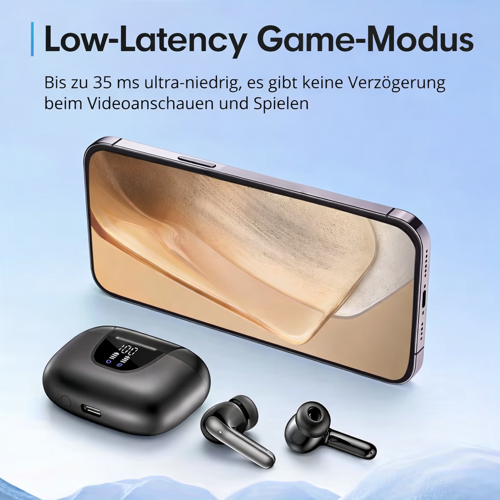 Headphones | Wireless Earbuds | Extended Battery & Crisp Audio | Auralyx Pods