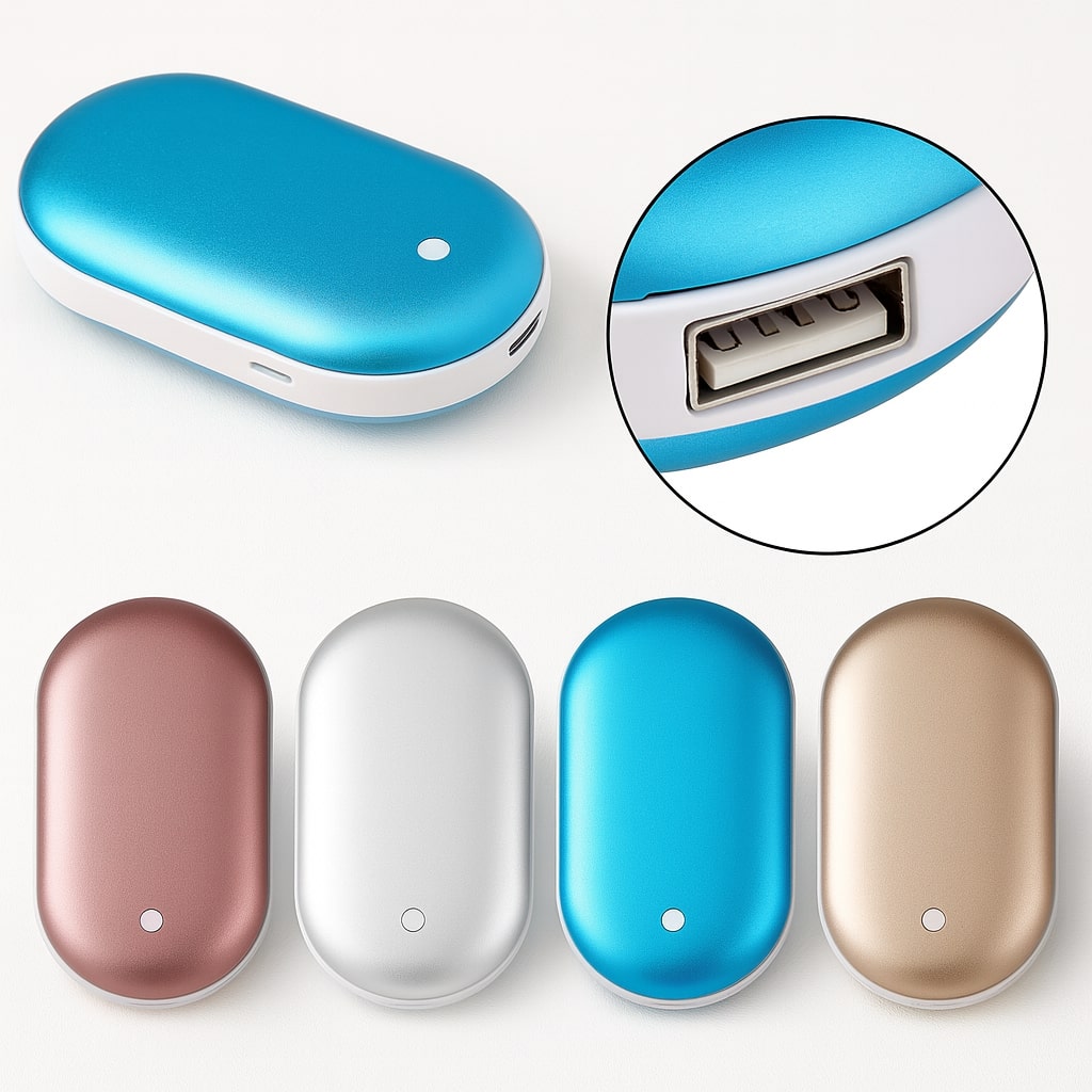 Pocket Warmer | Electric Hand Heat Pack with Power Bank | 3 Temperature Settings | HandHimmel