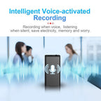 Dictation Device Voice Activation | 50 Hr Recording | Ultra-Compact | Voxlite