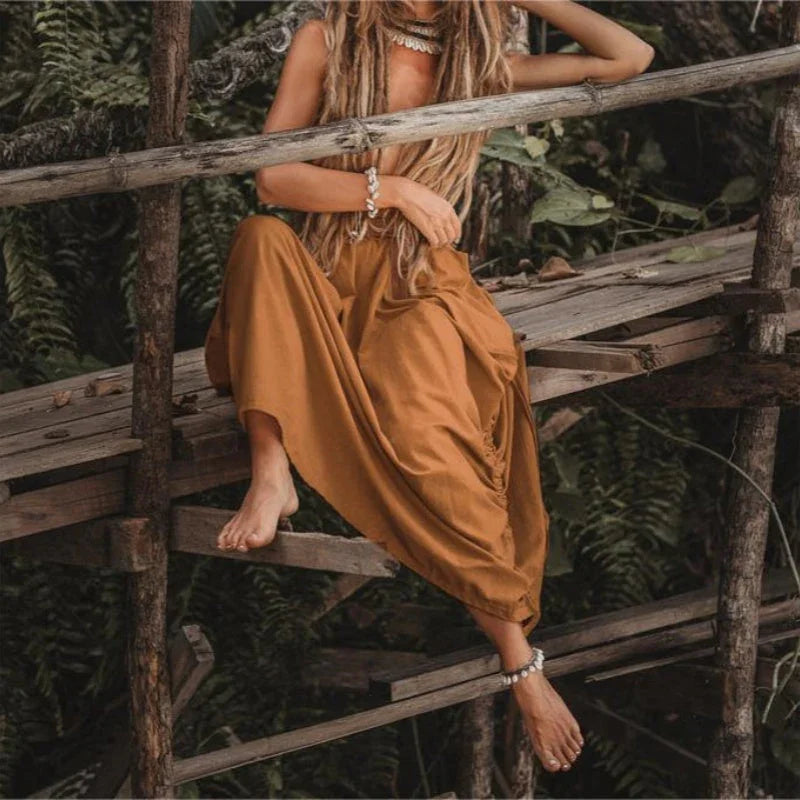 Veloura™ Maxi Skirt — Effortless Elegance with Freedom, Comfort, and Life-Saving Pockets