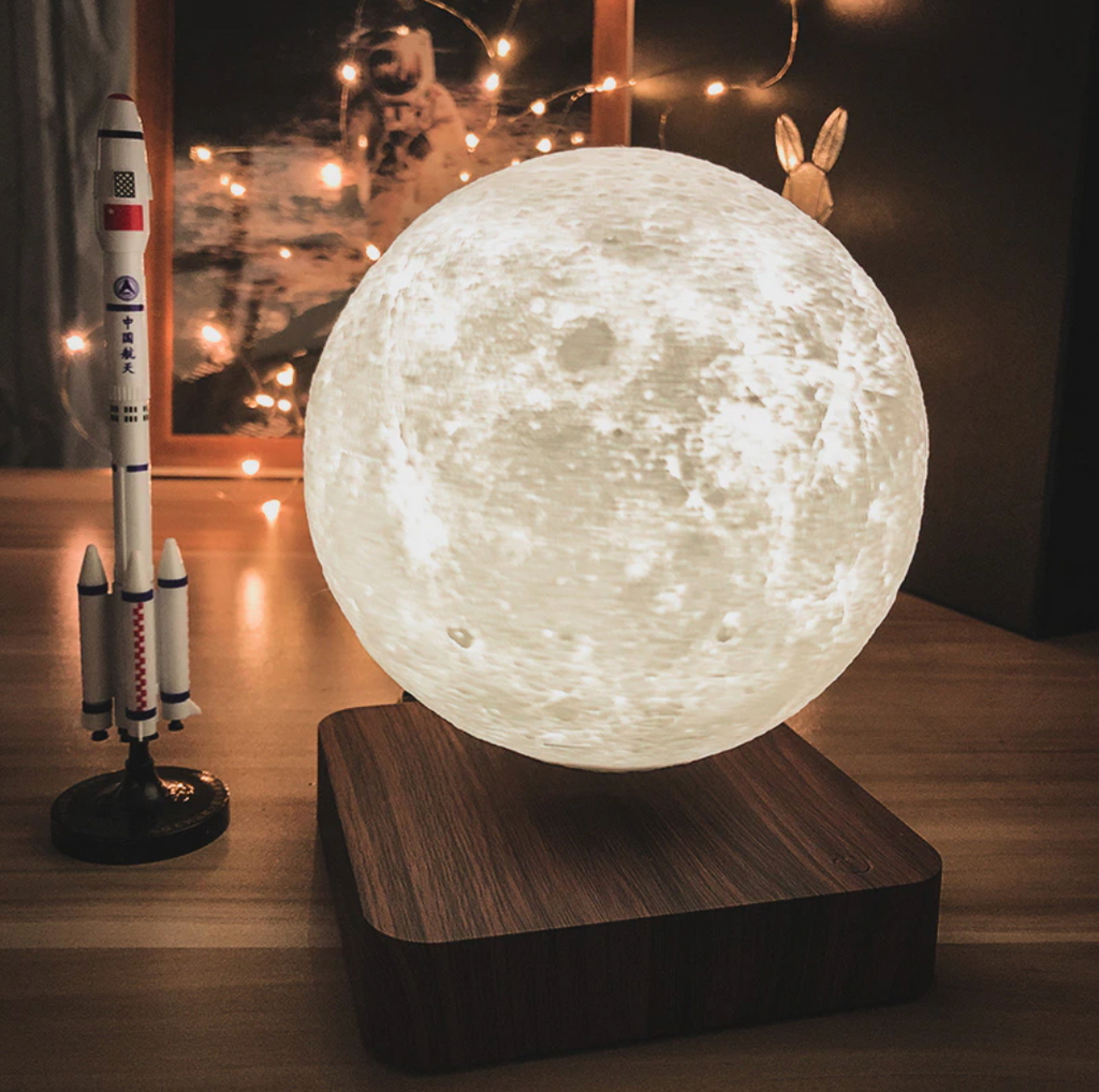 Levitating Moon & Galaxy