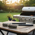 Stainless Steel Grill Grate Scrubbing Brush | Eliminates Burnt Residue | Slip-Resistant Handle | FireScrub