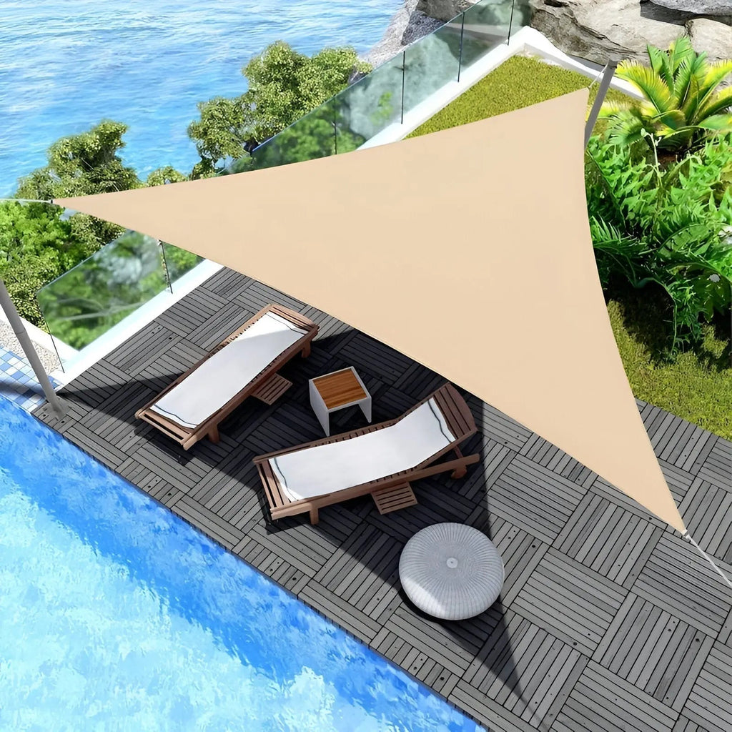 Sun Shade Sail | Triangular Terrace Shade | UV Guard and Water-Resistant | AeriCover