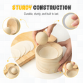 Dumpling| Dough Press crafted from Wood | Stick-Resistant Surface | DumpliForm