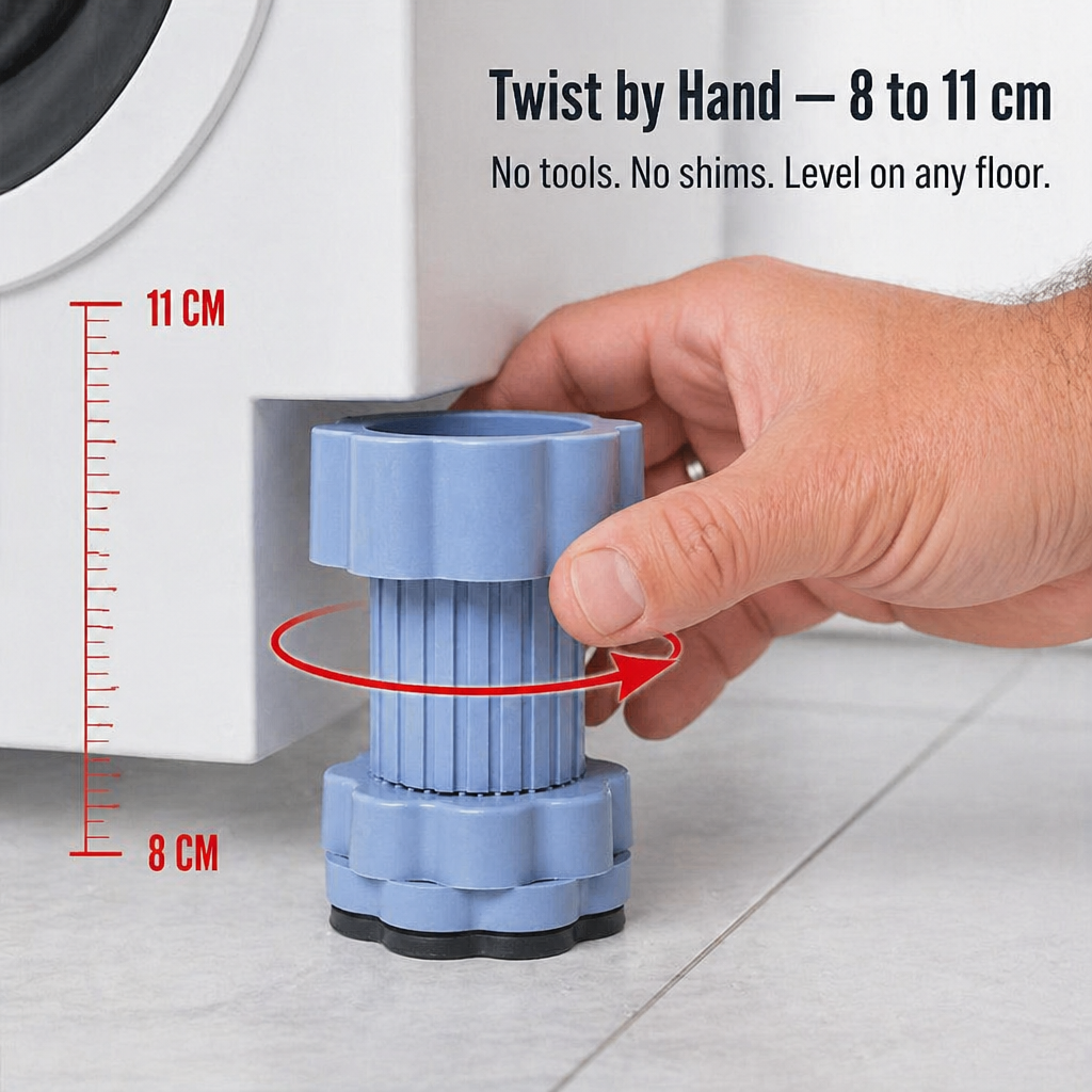 TruBalánce™ — Halt Washer Movement, End the Shimmy, Protect Your Floors