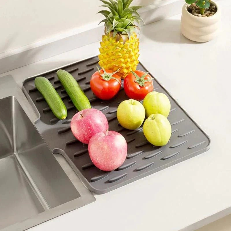 Drip Drying Mat | Faster Drying Without Pools | Tilted, Heat-Resistant | DrainMat