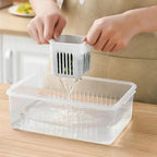 Refrigerator Organizer | Drip Tray Insert to Combat Moisture | Stackable Box | CoolClear