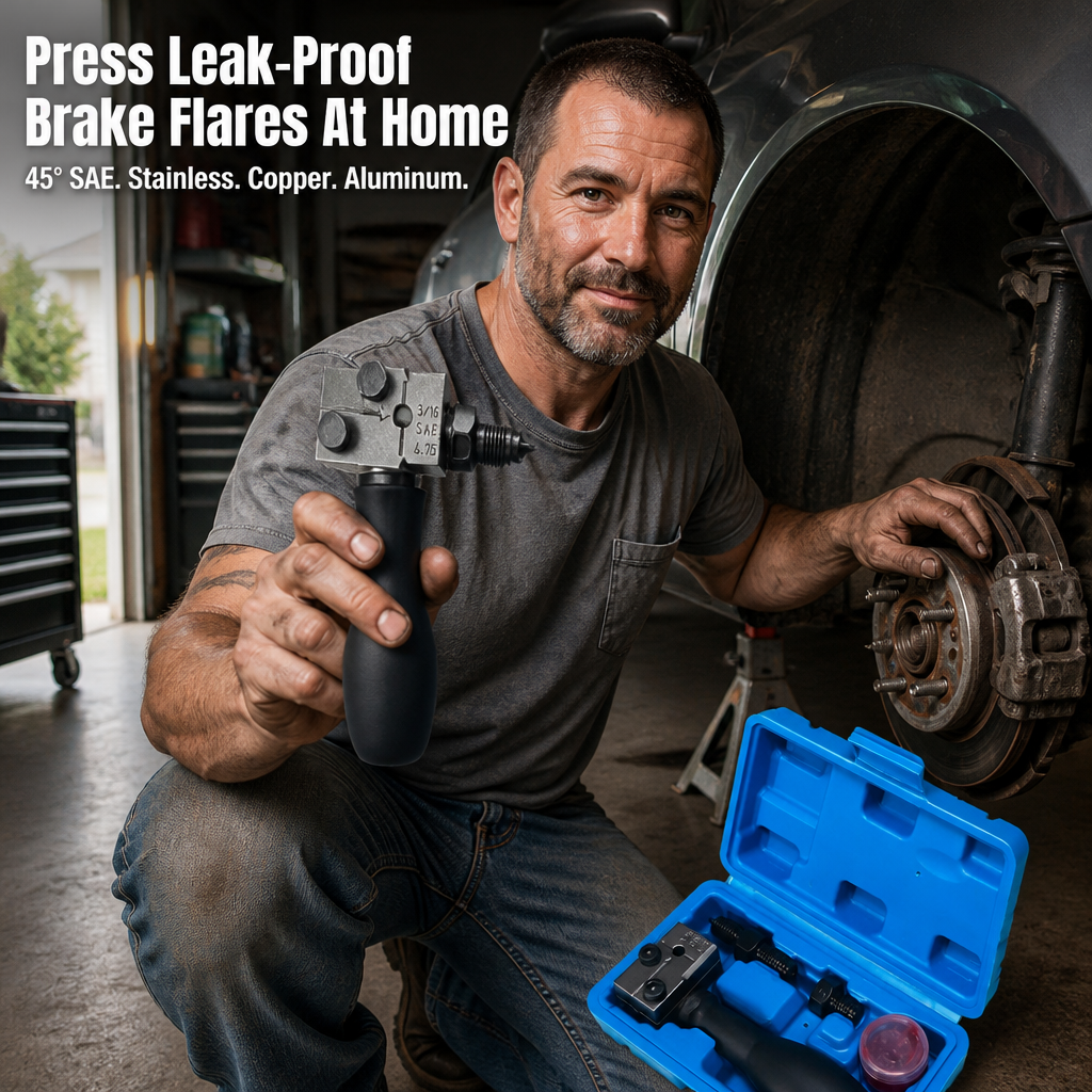 PrecisionFlex™ — Master Leak-Proof Brake Flares with Effortless One-Hand Power