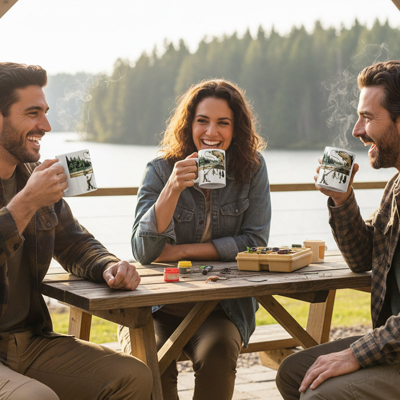 StreamPulse™ Mug — Ignite Every Morning with Unstoppable Fishing Passion