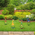 Garden Decoration Metal Garden Gnome | Stake Statues | Weather-Resistant | GnomePeak