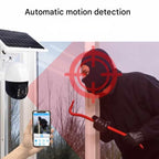 Security Camera Solar Dual-Lens | 360° PTZ 10x Zoom | 12,000 mAh IP66 4G WiFi | Vigiora