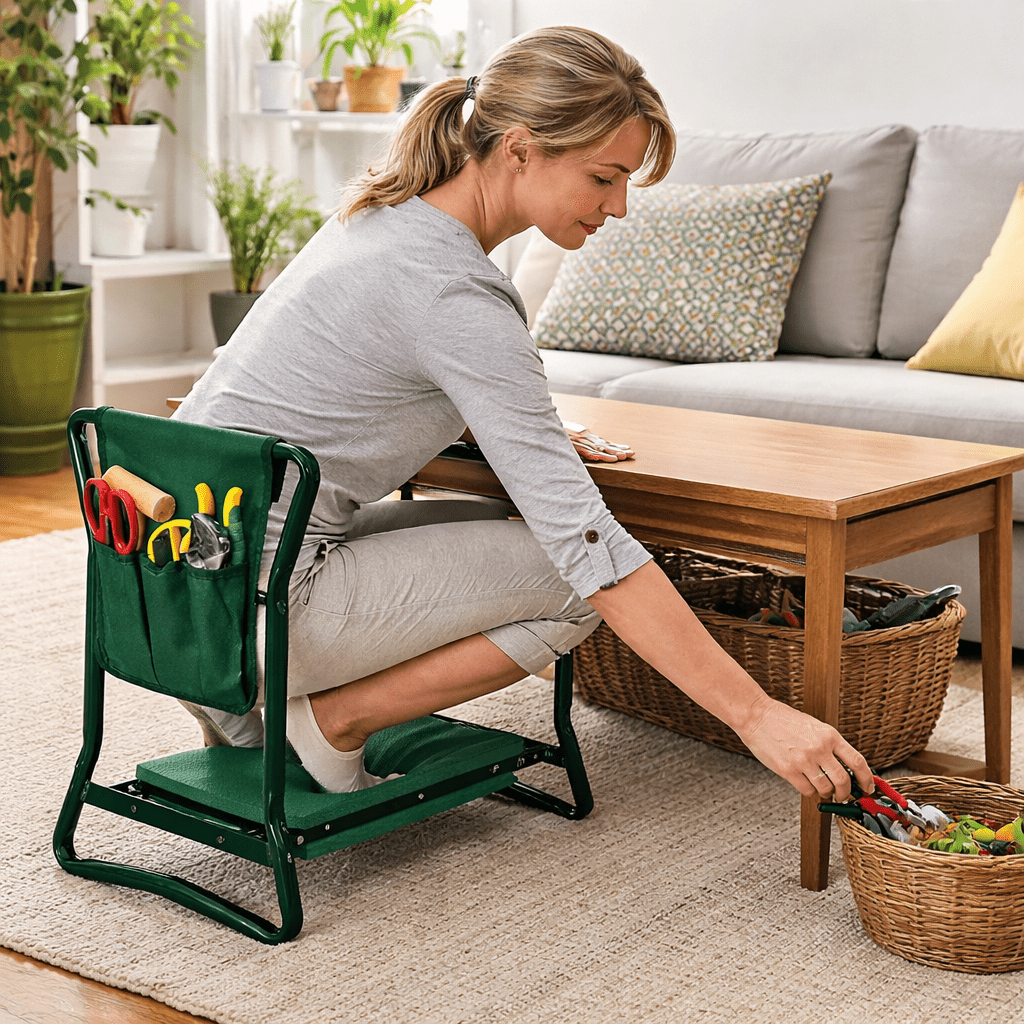 Ergonomic 2-in-1 Garden Knee Stool and Seat for Enhanced Joint Comfort | Foldable | Compact | Kneeworks