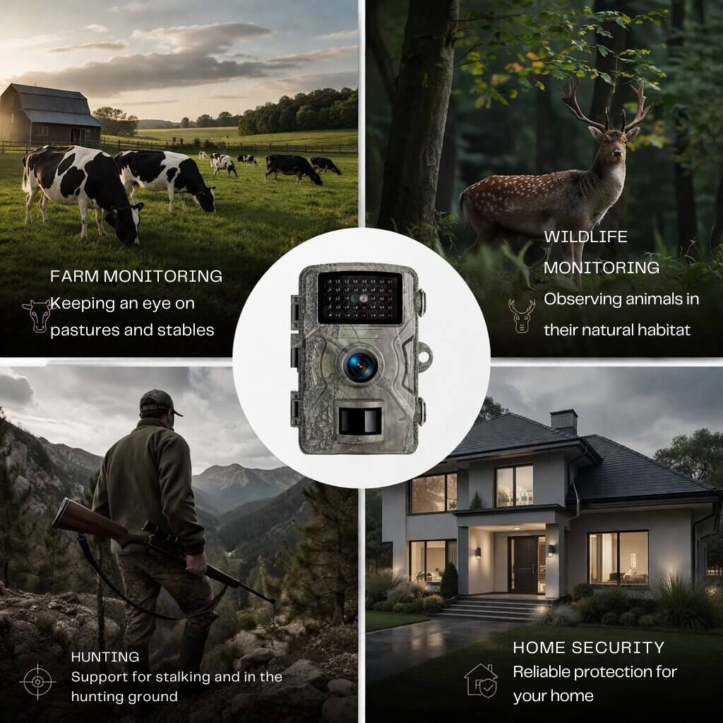 Wildlife Camera with Night Vision | Motion Sensor | Weather-Resistant | Forest Guardian