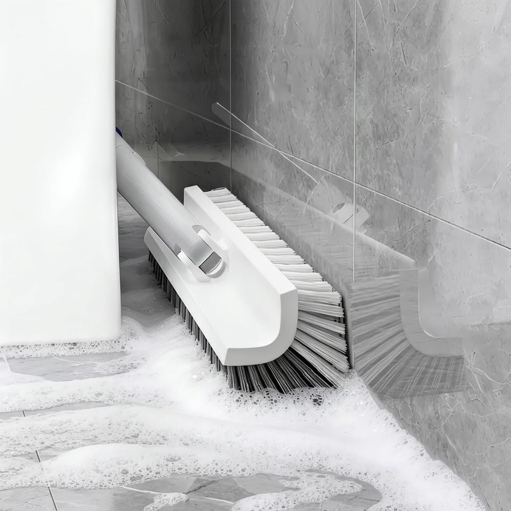 Deep angle scrub brush | Rotating head | Extended handle | DeepReach