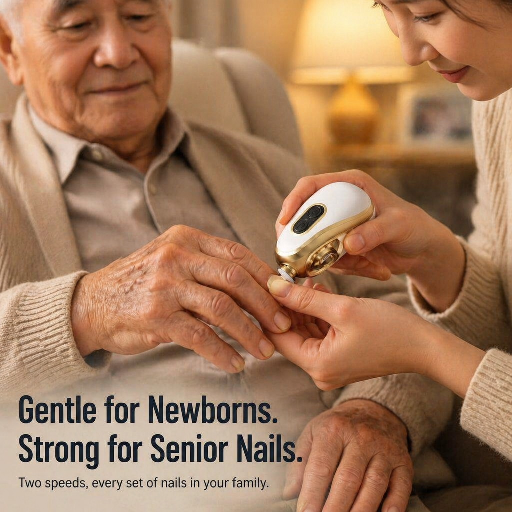 VivaNail™ Pro Duo — Safely Trim Baby & Senior Nails Without the Worry of Clippers