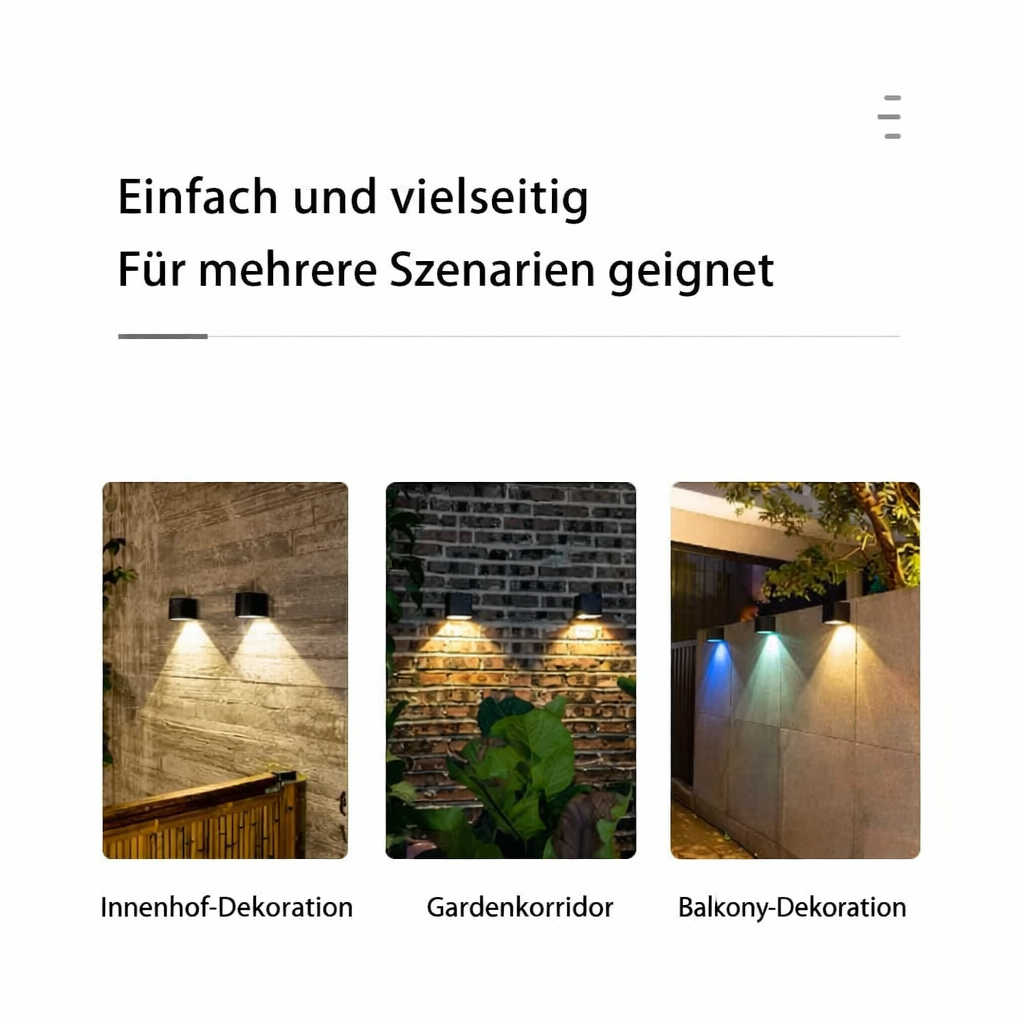 Wall lamp | Solar LED lamp | Weather-resistant wall light | Buenosaires