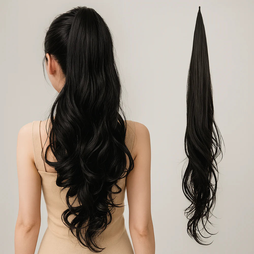 LuxeFlo™ — Instantly Own Your Stunning, Full-Volume Ponytail with Effortless Confidence