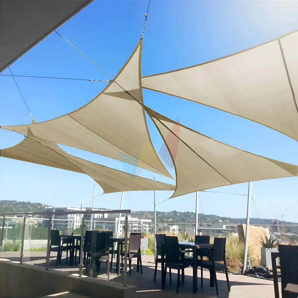 Sun Shade Sail | Triangular Terrace Shade | UV Guard and Water-Resistant | AeriCover