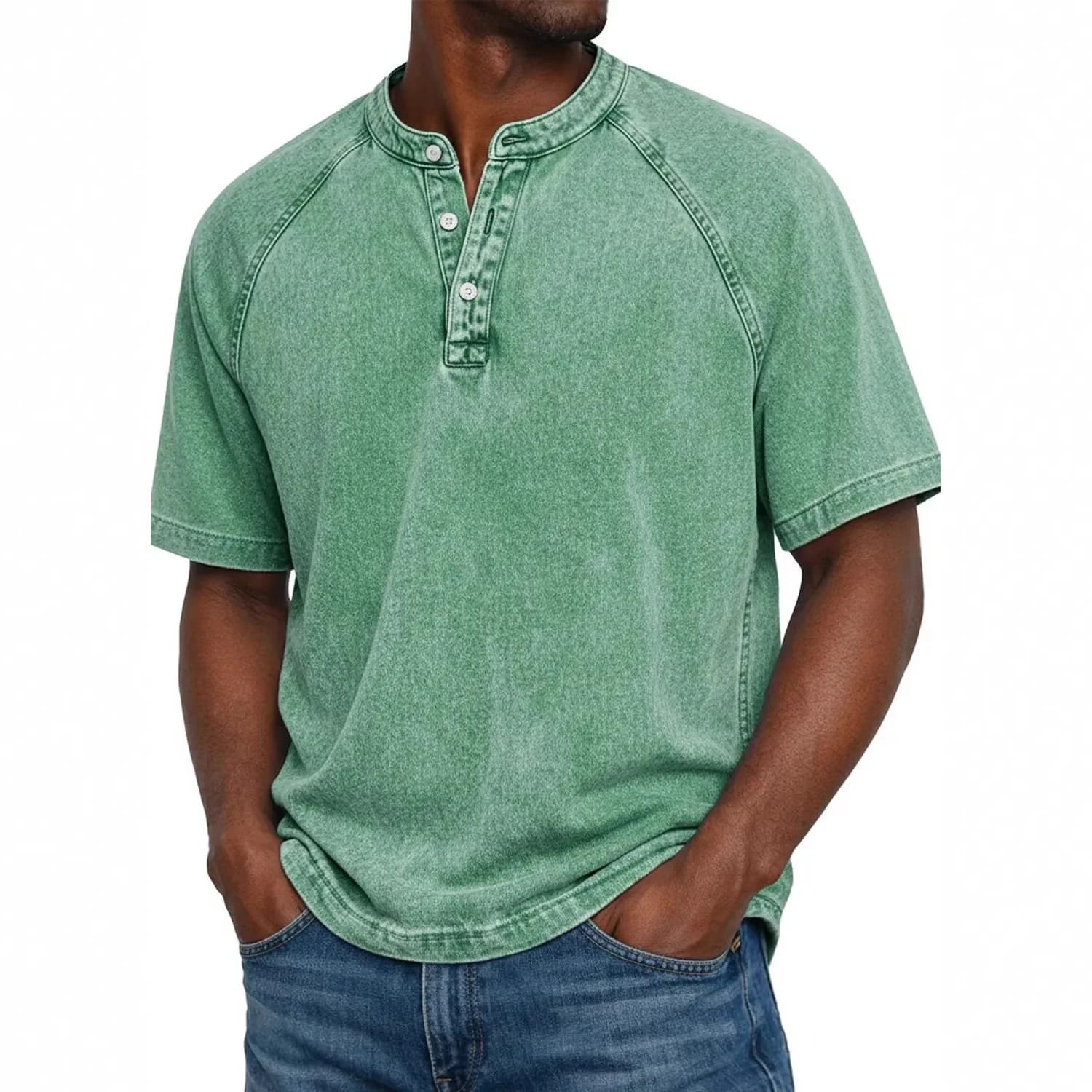 GravitasWear™ Henley — Comfort That Grows Softer, Style That Never Fades
