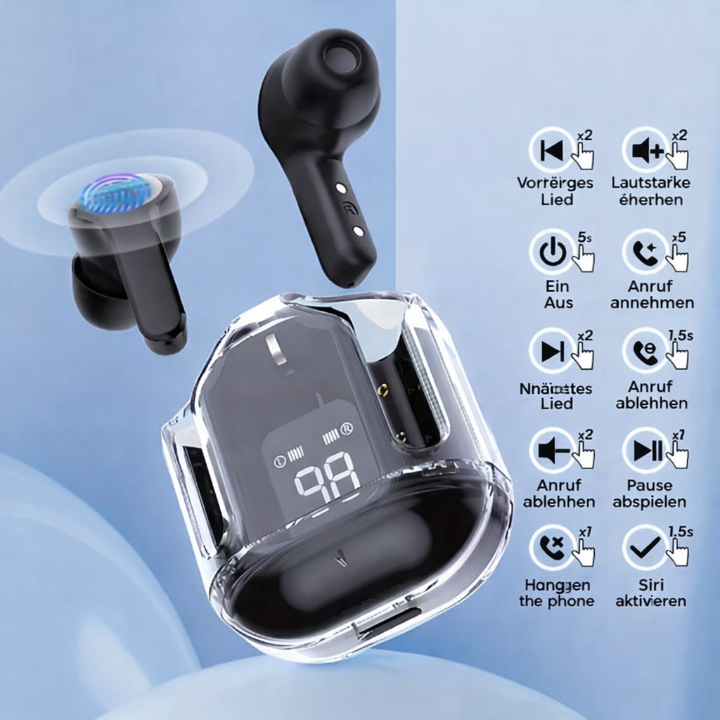 Wireless Earbuds | In-Ear Headphones | Crisp Audio & Extended Playtime | ClearBeat