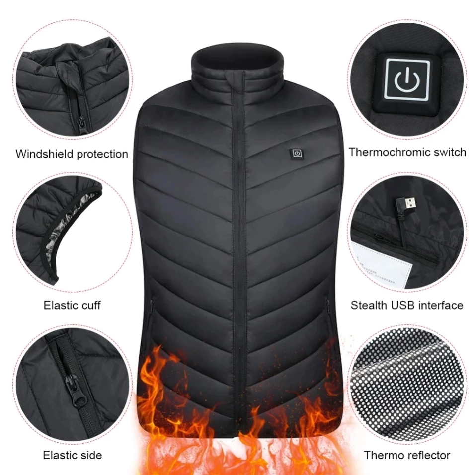 BlazeCore™ Heated Vest — Ignite Instant Warmth and Crush Winter’s Chill Forever