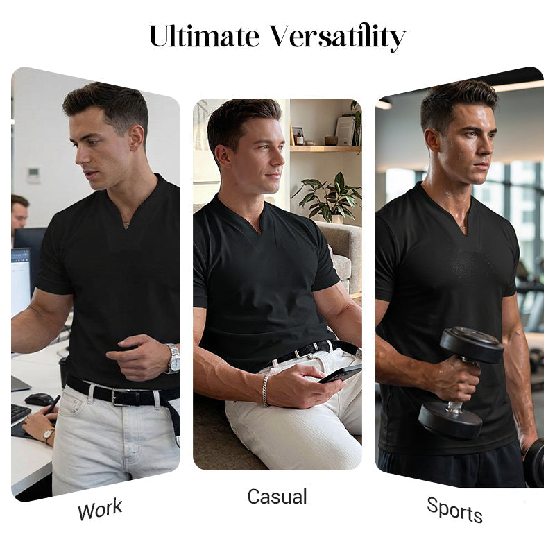 Vabrix™ — Command Confidence with Every Breathable, Perfect Fit V-Neck
