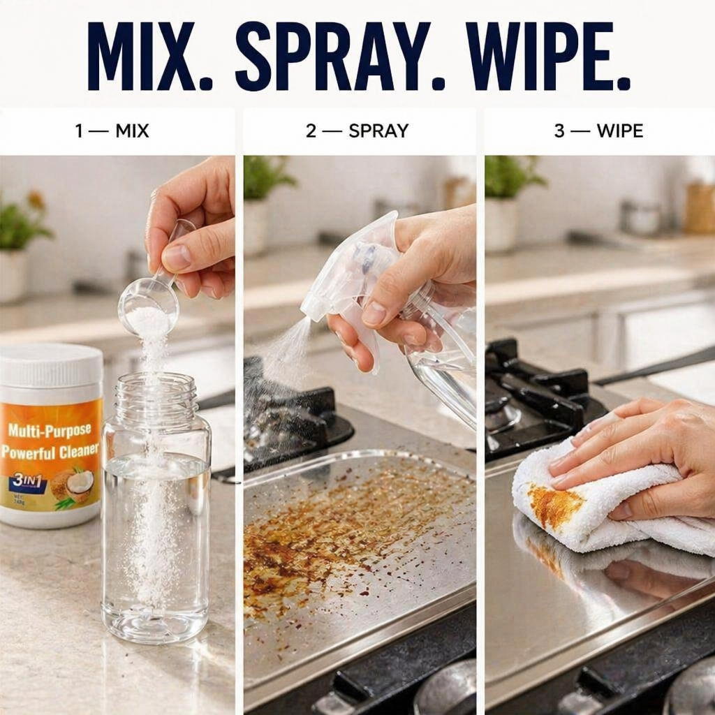 GlossPro™ — Melt Away Baked-On Grease in Minutes, No Scrubbing Needed