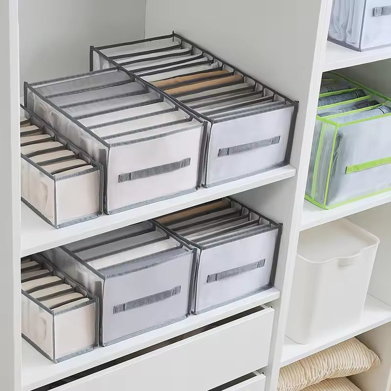 Foldable Clothes Organization Box | Easily Locate All Items | Compartments, Foldable, Stable | DrawerCalm