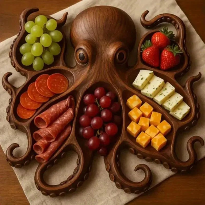 Snack Platter | Solid Wood Serving Board | Animal Design | NaturKueche