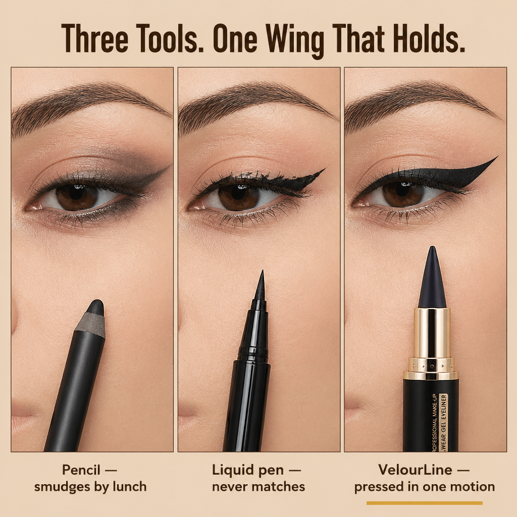 VelourLine™ Matte Definer — Create a Flawless Wing in One Sweep, No Wobbly Hands