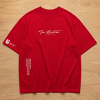 Vanguard™ – Relaxed Oversized Tee with Signature Script Detailing