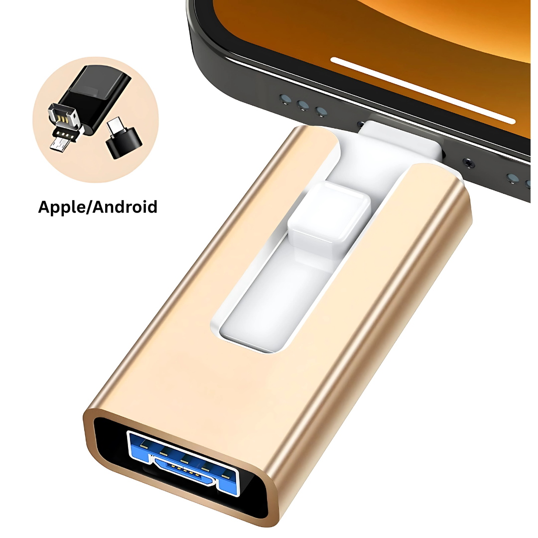 USB Stick | Expanded Storage Capacity | Multi-Port File Transfer | SnapStick