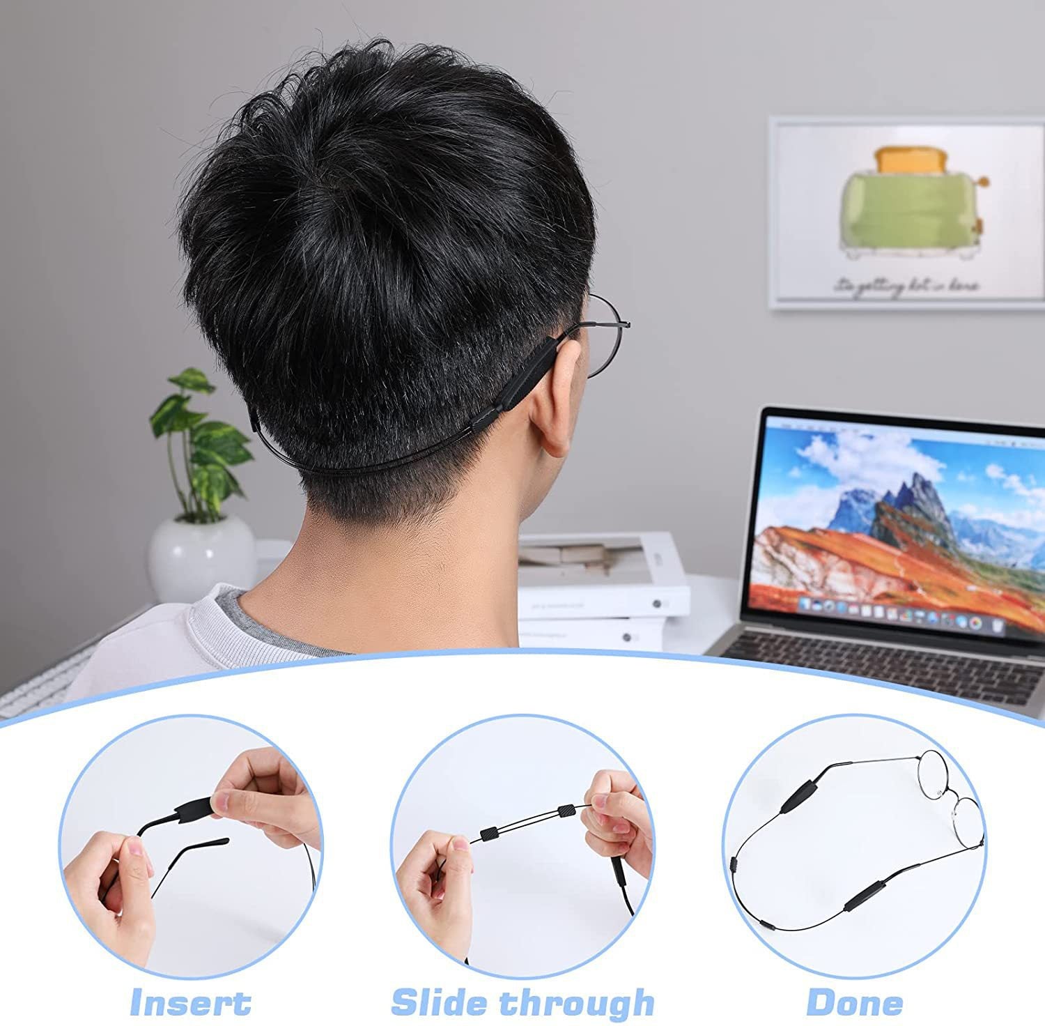 SecureFlex™ — Experience Freedom from Slipping Glasses All Day Long