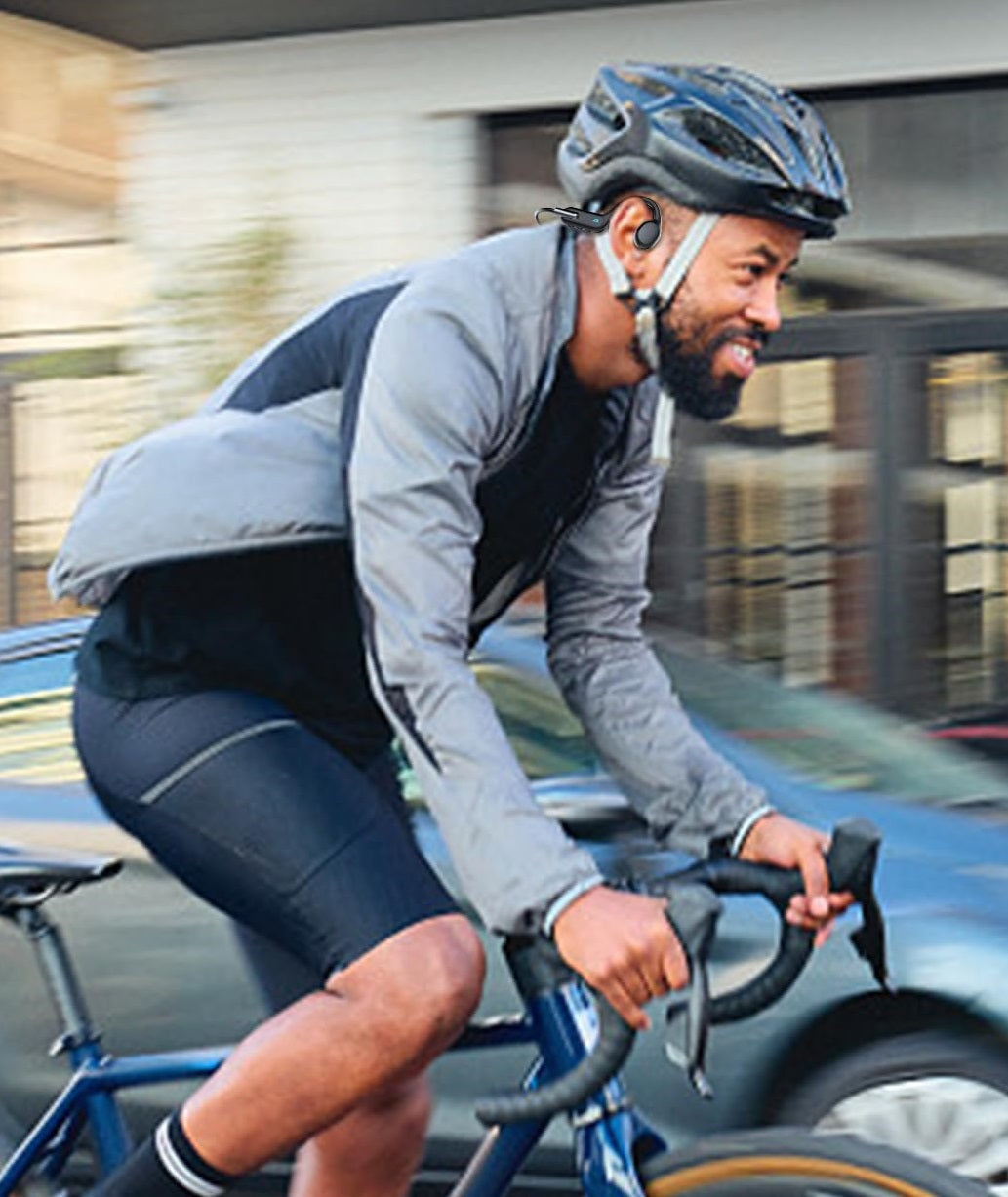 Bone Conduction Headphones | 30 m, IPX8 Waterproof | Bluetooth 5.4 + 32 GB MP3 | AquaBone