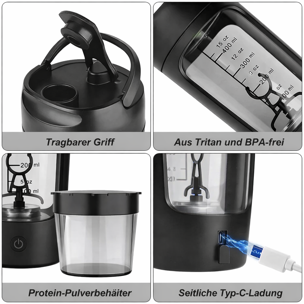 Electric Protein Shaker | Self-Mixing Shaker Cup | USB Blend Cup | BlendGo