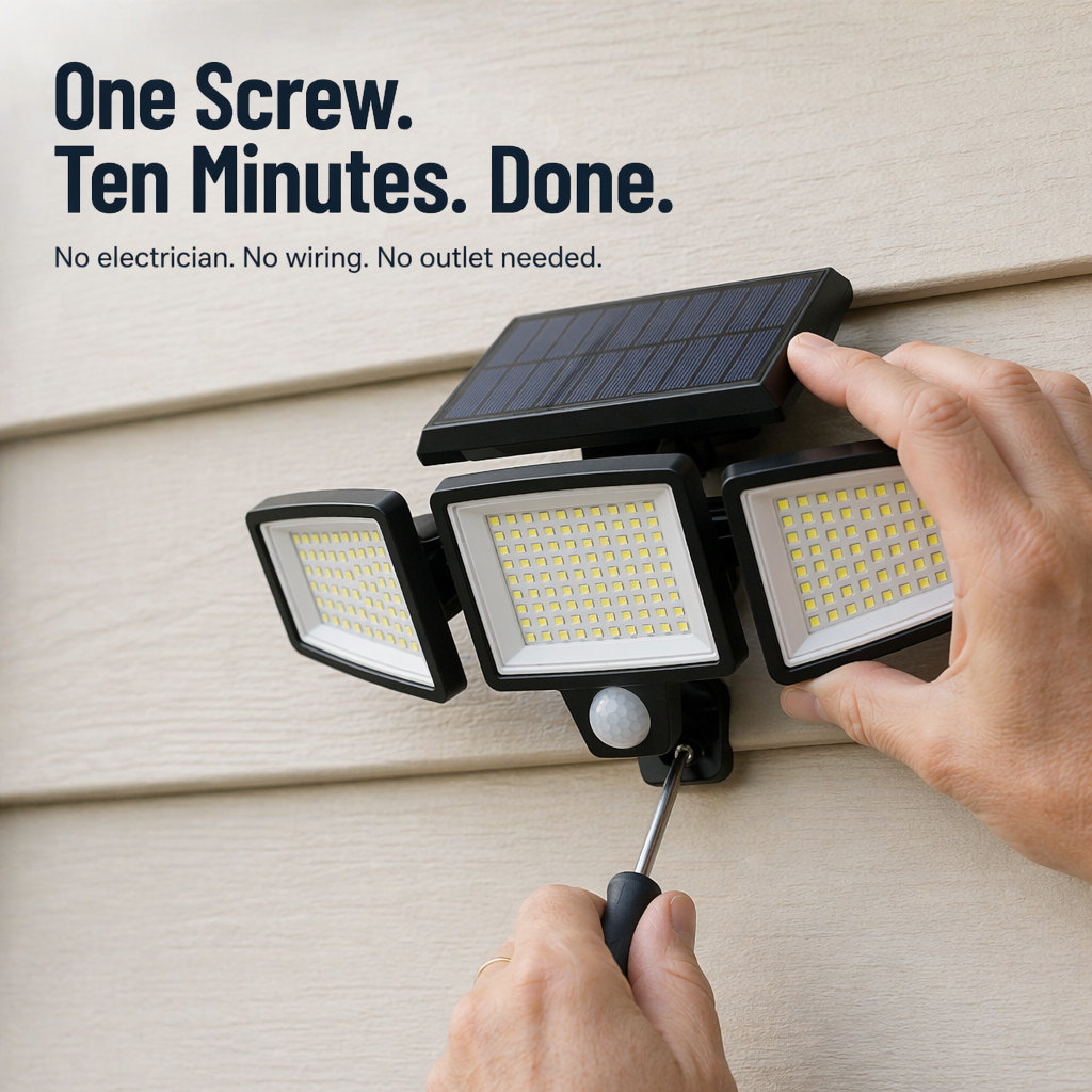 LumaRay™ — Illuminate Every Shadowy Spot With 270° of Motion-Activated Solar Light