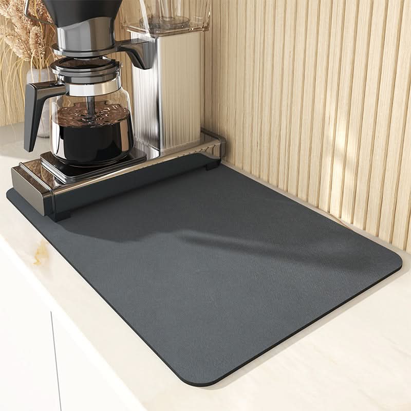Drip Mat | Diatomite Kitchen Mat Fast-Drying | Maintains Dry Countertop | DishDryer