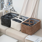 Storage Basket | Open-Top Design | Shape-Holding Fabric Basket | HomeCaddy