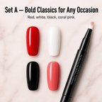 PrismAura™ Gel Pen — Twist, Paint & Air-Dry Glossy Nails Without a Lamp | 28-Shade Set