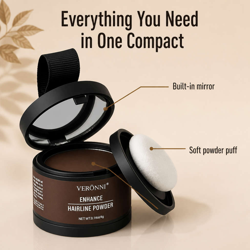 VeraLuxe™ — Cover Thinning Edges & Gray Roots in 10 Seconds, No Dye