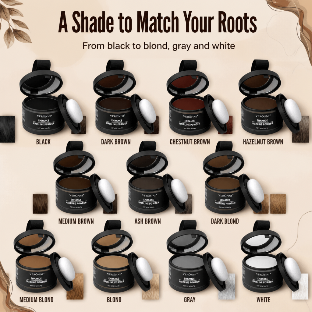 VeraLuxe™ — Cover Thinning Edges & Gray Roots in 10 Seconds, No Dye