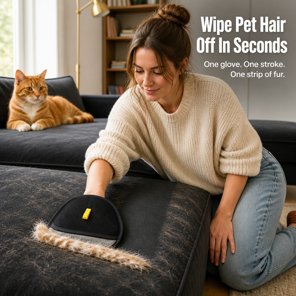 ComfortGlide™ Fur Glove — Effortless Fur-Free Surfaces That Save Time and Sanity