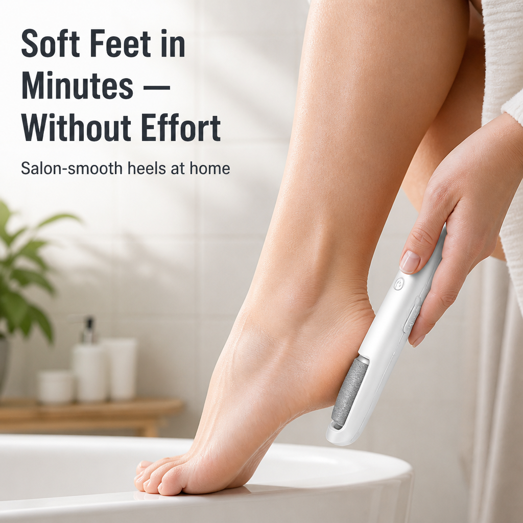 VelvetTouch™ — Grind Away Cracked Heels for Soft Feet in Minutes