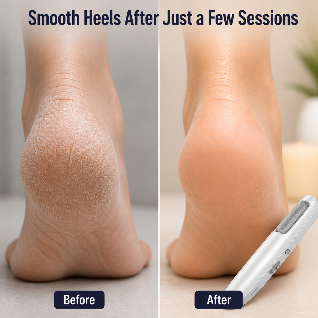 VelvetTouch™ — Grind Away Cracked Heels for Soft Feet in Minutes