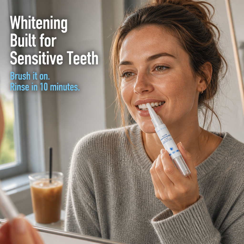 GlowAura™ — Whiten Coffee-Stained Teeth in 10 Minutes Without the Zingers
